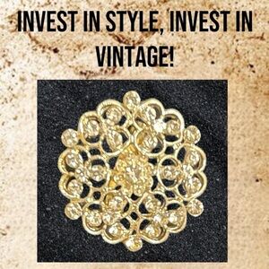 Brooch VINTAGE Marcasite; Excellent Condition; No Missing Stones Vintage